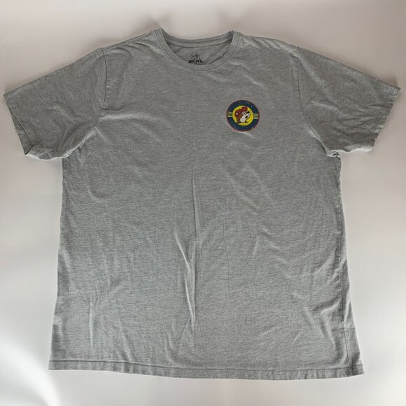 Buc-ees Gray Short Sleeve Crewneck Shirt Mens 2XL XXL - Picture 4 of 5